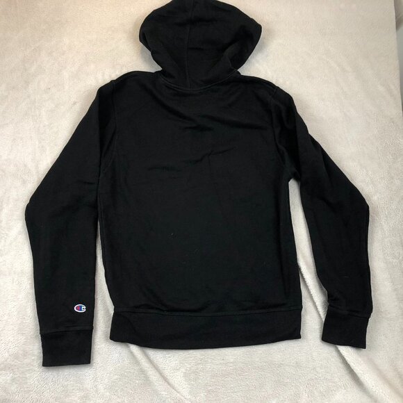 Champion Men's Hoodie Sweatshirt Small Drawstring Activewear Casual Classic Blac - Picture 9 of 9